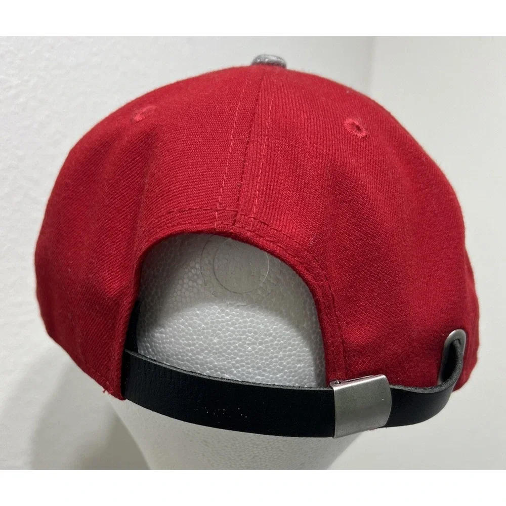 New Era 9fifty Atlanta Hawks Red Gray Adjustable Back Hat Ball Cap Original‎ Fit